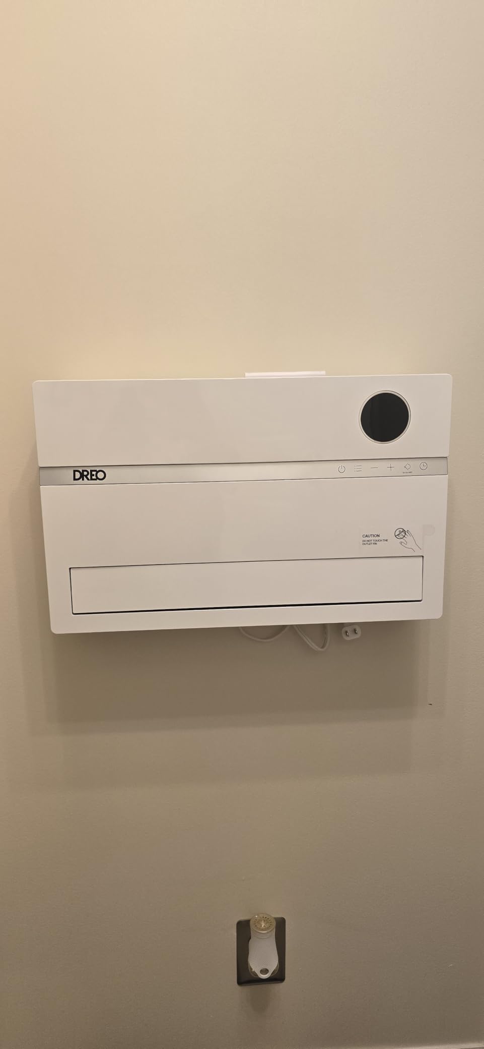 Dreo Smart Wall Heater, Electric Space Heater for Bedroom 1500W, 120° Vertical Oscillation, Adjustable Thermostat, Remote Control, 24H Timer, Easy-Mount Heater for Indoor Use, Works with Alexa, WH719S customer photo 1