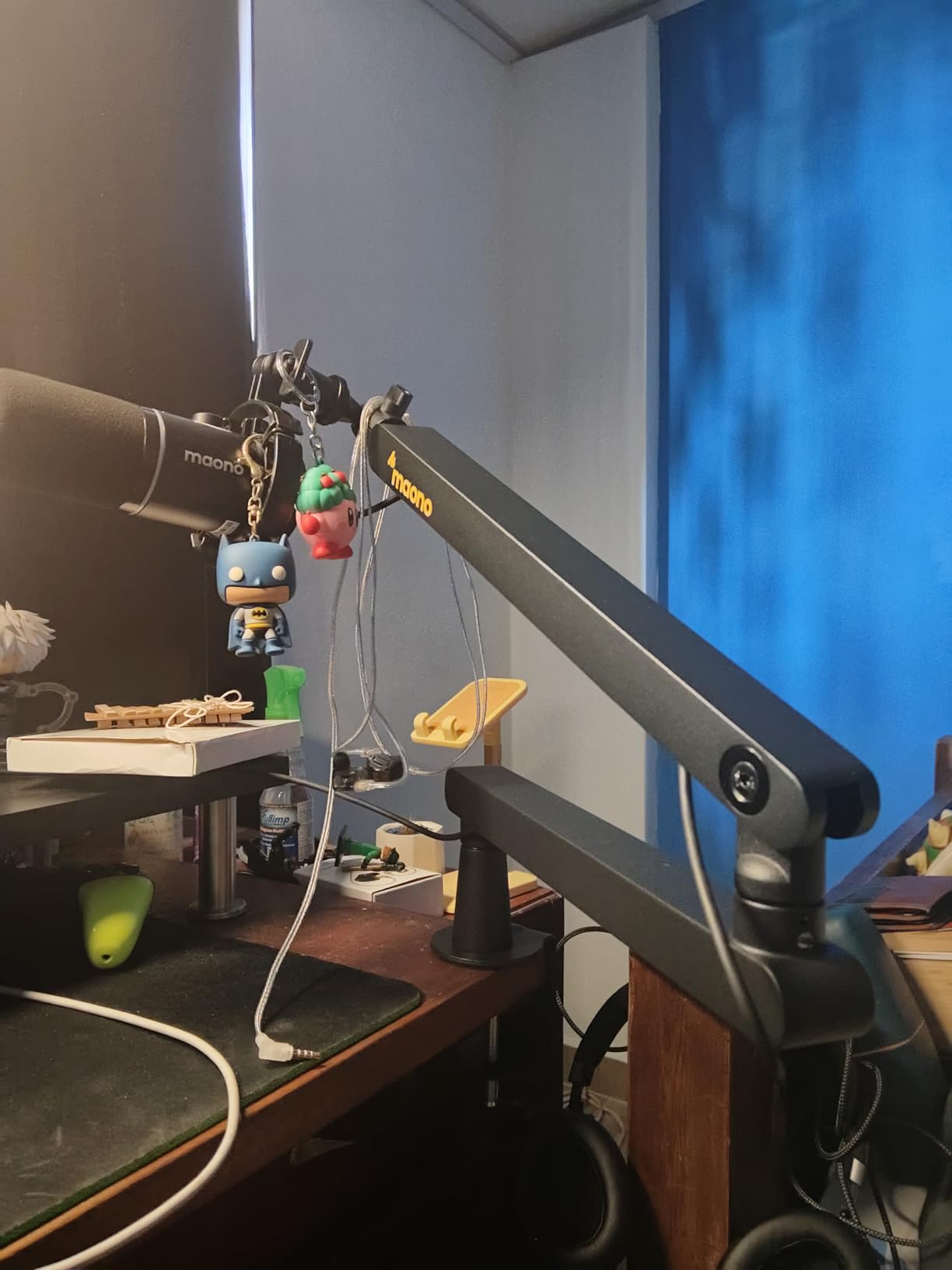 MAONO Microphone Boom Arm, Low Profile Mic Arm with Cable Management Channels, Heavy Duty Mic Stand (BA92) customer photo 1
