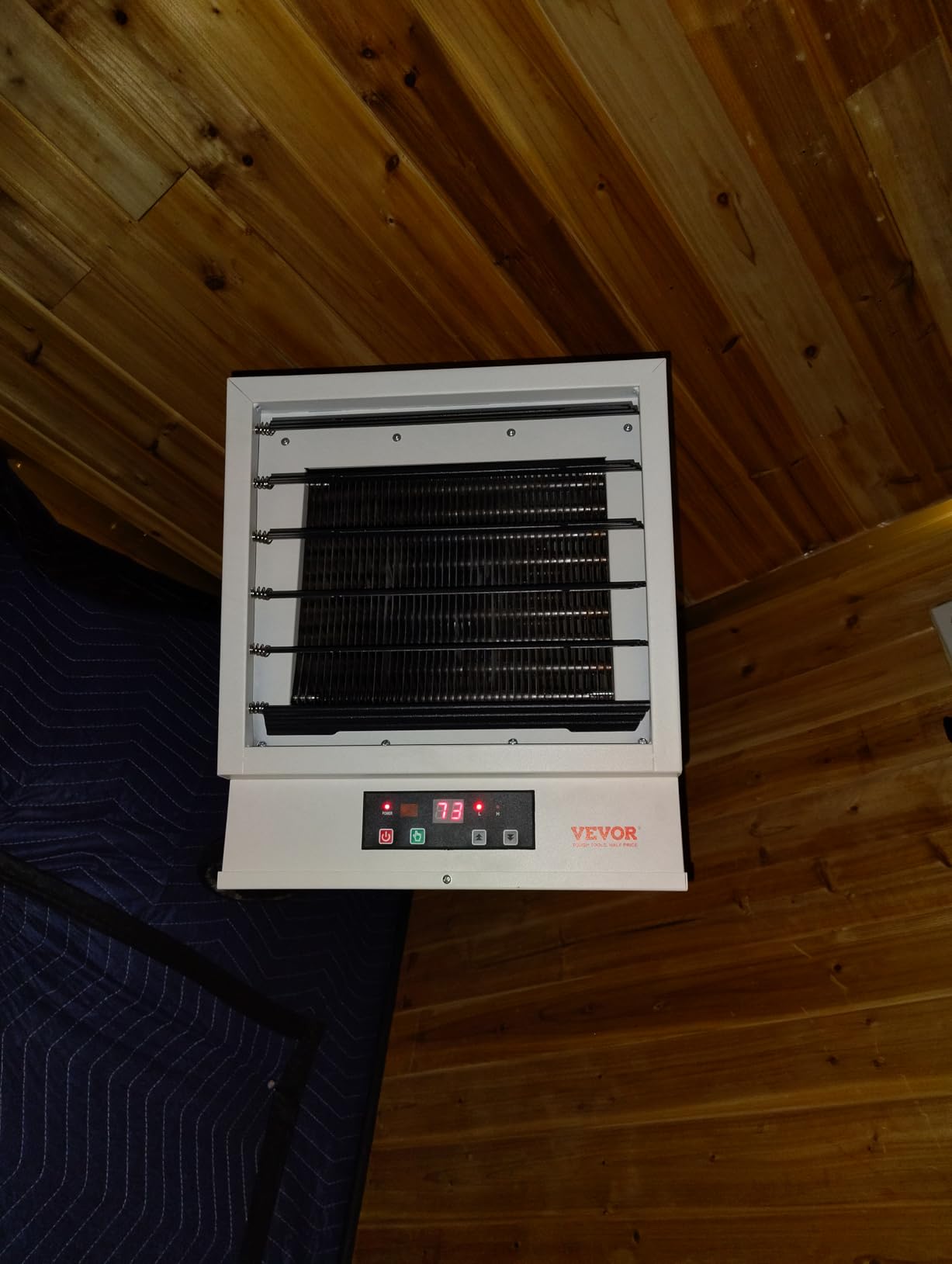 VEVOR Electric Garage Heater, 10000 Watt Digital Fan Forced Wall Ceiling Mount Shop Heater customer photo 2