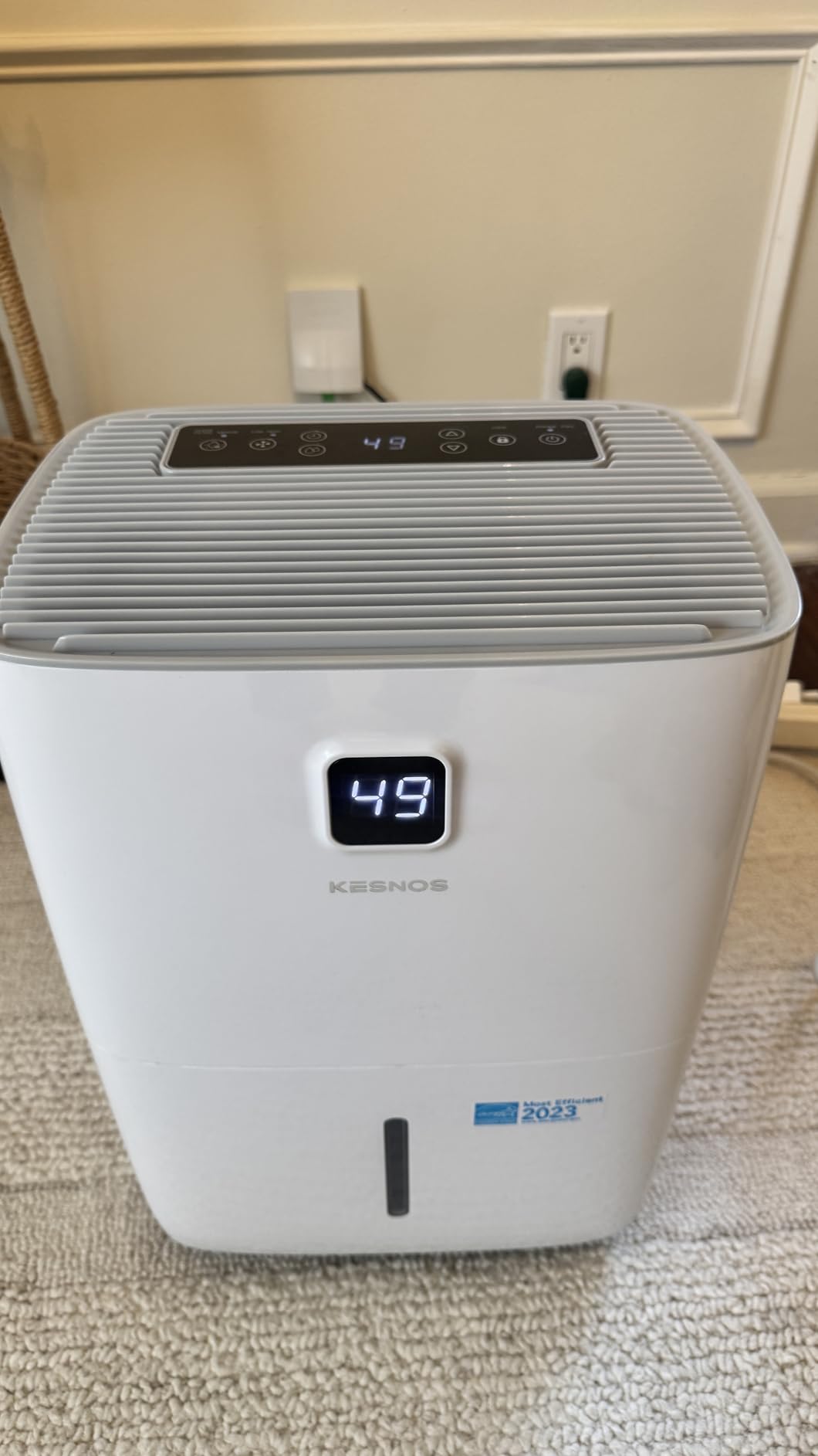 Kesnos 150 Pints Dehumidifier for Basement & Home with Drain Hose, Front LED Display and 2.11 Gal Water Tank, Ideal for Spaces up to 7,500 Sq. Ft., Featuring Auto Defrost & Timer customer photo 2