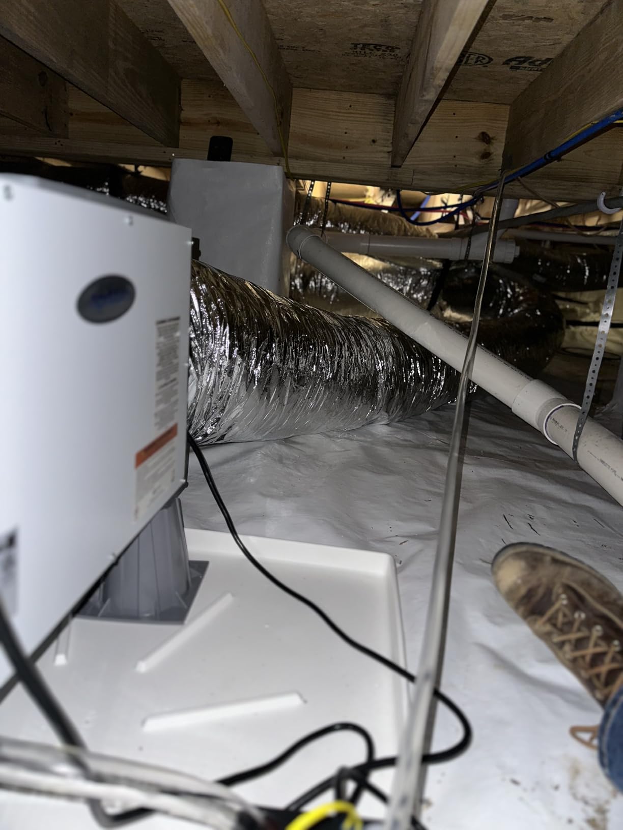 AprilAire E080 Pro Dehumidifier Bundle - 80 Pint Whole House Dehumidifier - Full Complete Kit - Crawl Spaces, Basements, Whole Homes, Commercial up to 4,400 sq. ft - 5 Year Warranty Included customer photo 1