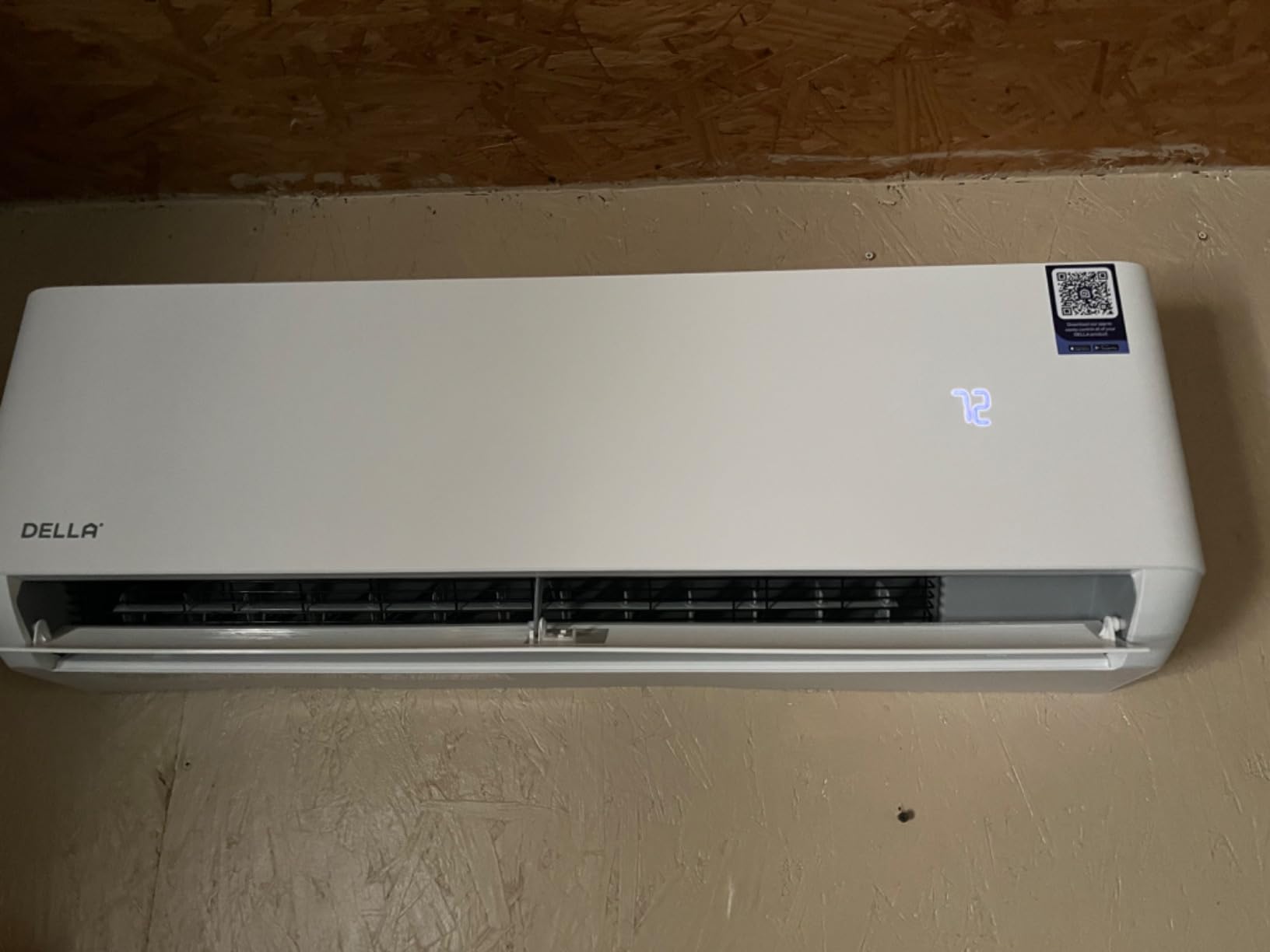 DELLA Hyper Heat Lower as -13°F, 12,000 BTU WiFi Mini Split, Energy Star 230V 24 SEER2, Cools Up to 550 Sq. Ft, Work with Alexa, Inverter AC with 1 Ton Pre-Charged Heat Pump & 16.4ft Installation Kits customer photo 2
