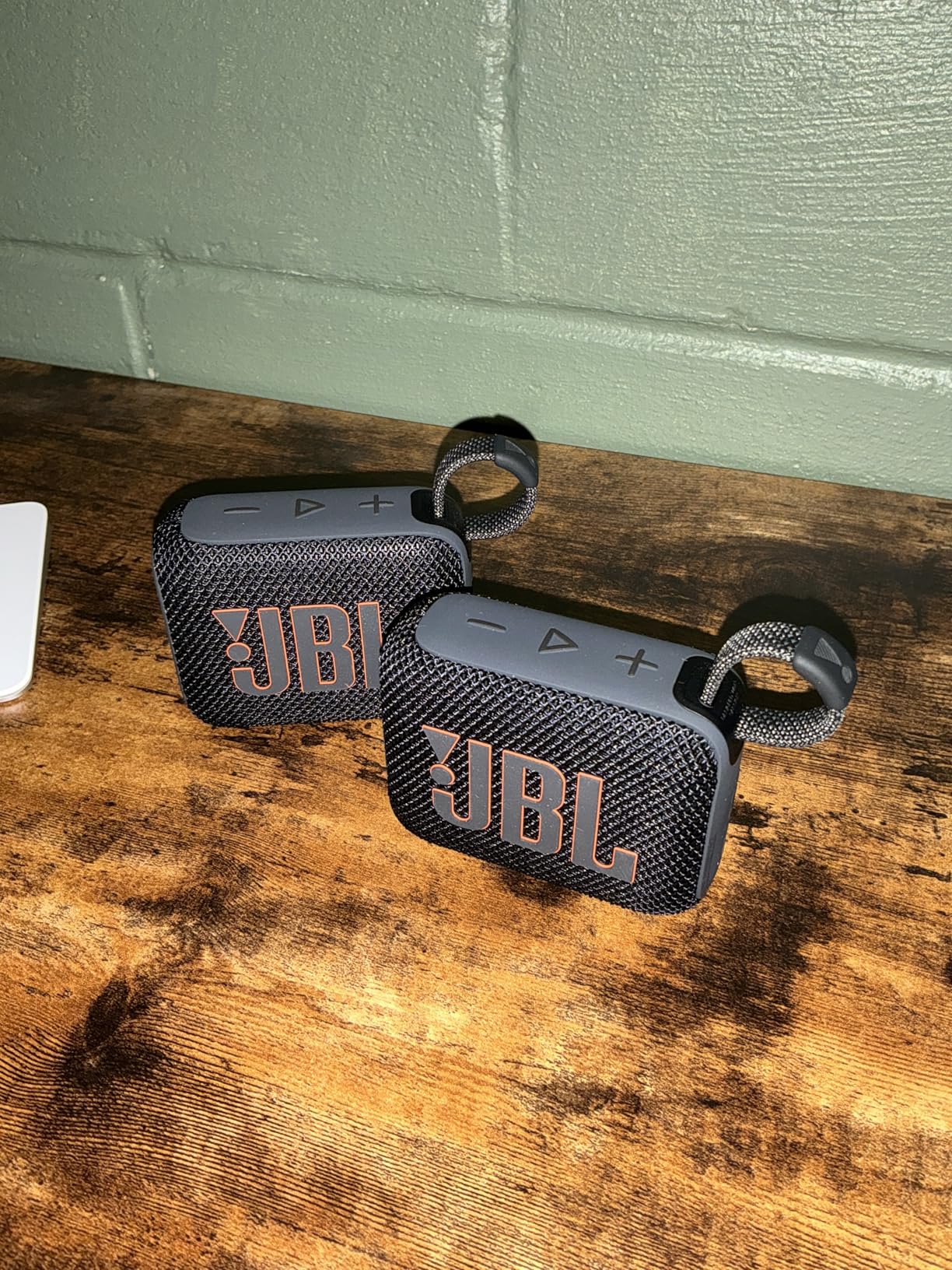 JBL Go 4 - Ultra-Portable, Waterproof and Dustproof Bluetooth Speaker, Big JBL Pro Sound with Punchy bass, 7-Hour Built-in Battery, Made in Part with Recycled Materials (Blue) customer photo 1