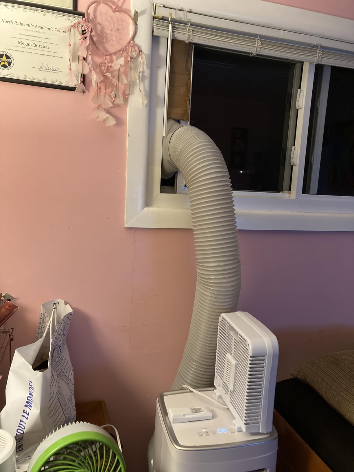 Coolblus Portable Air Conditioners, 8500 BTU Portable AC Cool Up to 360 Sq.Ft, 3 IN 1 with Remote Control, Sleep Mode, Windows kit, White customer photo 2