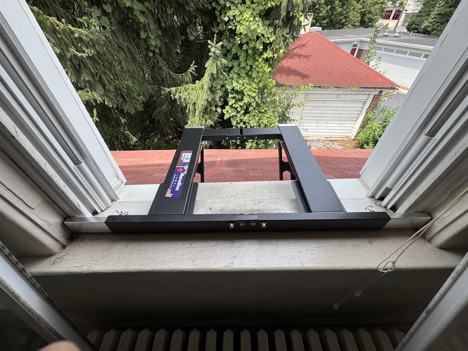 Marudina Adjustable Window AC Bracket, Quick Installation in 3minutes Without Drilling, Upgraded Extra Large Adjustment Range, Air Conditioner Support Bracket No Drill w/ Max Load Capacity of 220 lbs customer photo 1