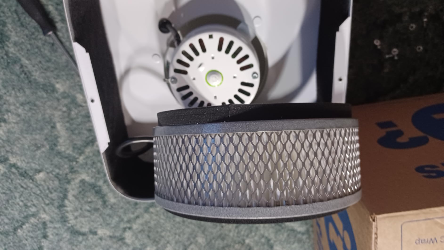Austin Air it Room Air Purifier with VOC Carbon Wrap Air Filters - Personal Air Filter Single Room Air Purifiers - Portable Allergy Purifier - Stylish Tabletop Purifier for Dust, Model C100CC1 customer photo 1