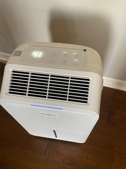 KNKA 2500 Sq.Ft Dehumidifier for Basement with Drain Hose Max 34 Pints, Dehumidifiers for Home, Bedroom, Bathroom, Large Room, Three Modes, Intelligent Humidity Control, Dry Clothes, 24HR Timer customer photo 1