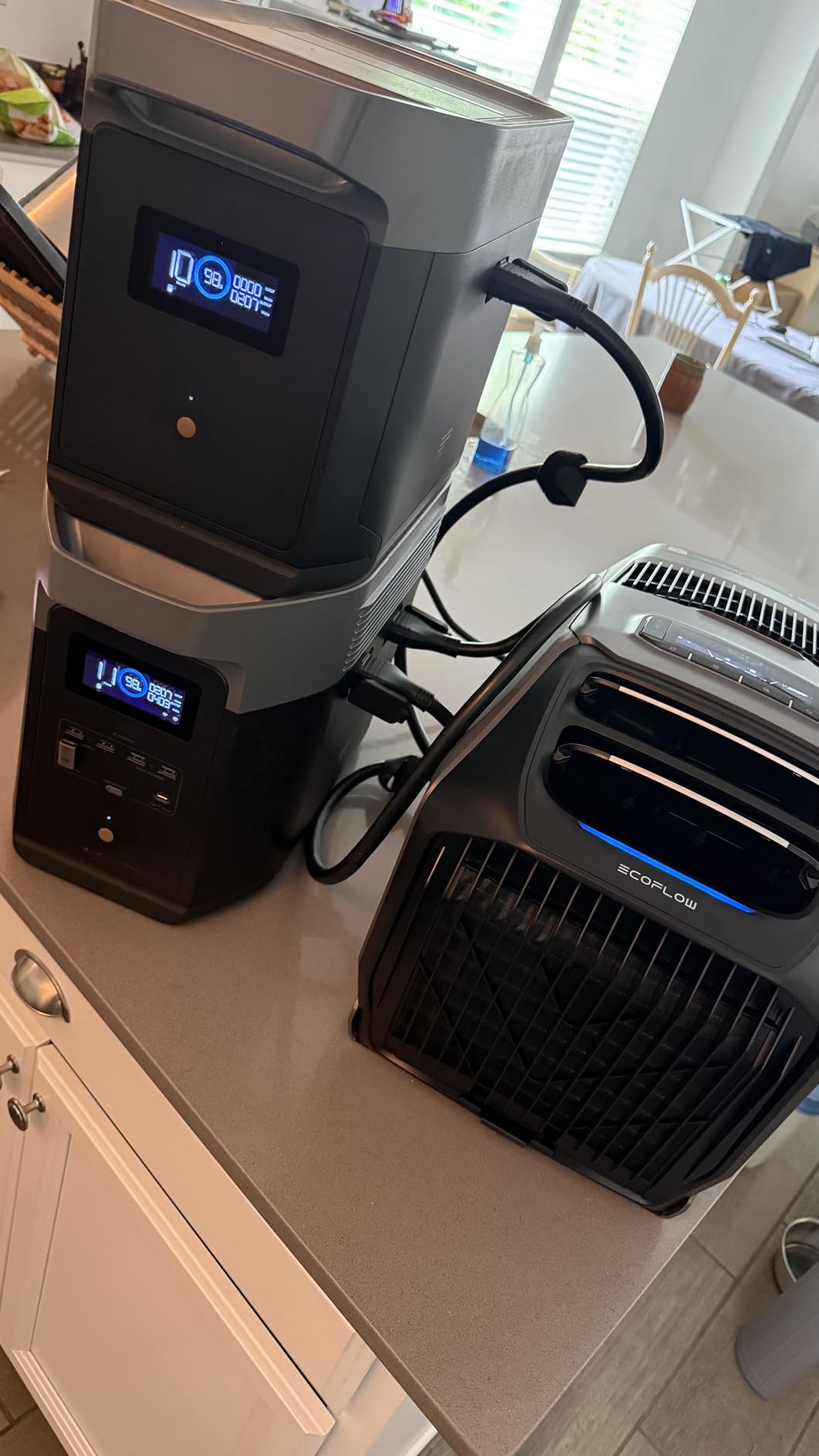 WAVE 3 Portable Air Conditioner, 1800W/6100 BTU Cooling and 2000W/6800 BTU Heating, 1000W Fast Charging in 75 mins, 8H Wireless Running, APP Control, for Camping, Vanlife, RVs customer photo 1