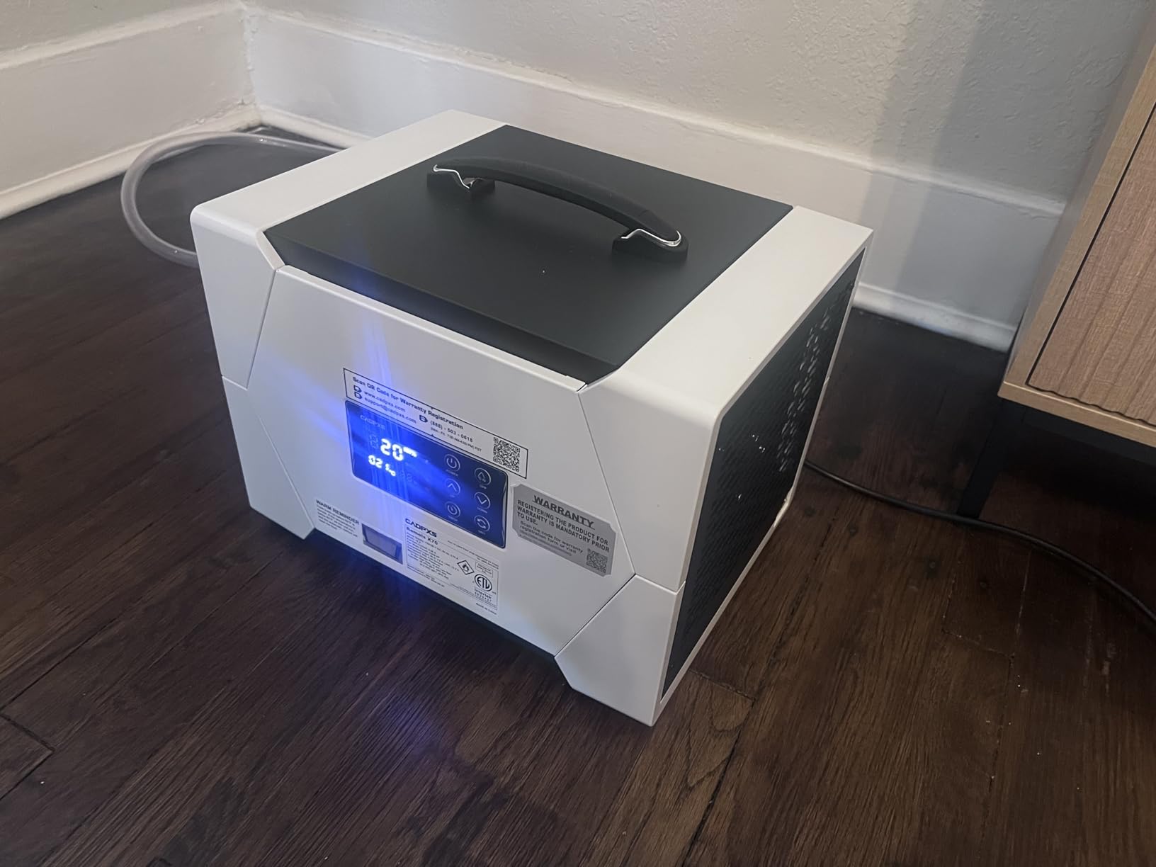 CADPXS Crawl Space Dehumidifier with Drain Hose, 80 Pint Commercial Dehumidifier for Basement, Home Use, Water Damage, Auto Defrost, Memory Start, cETL Certified, Up to 1000 Sq Ft customer photo 2