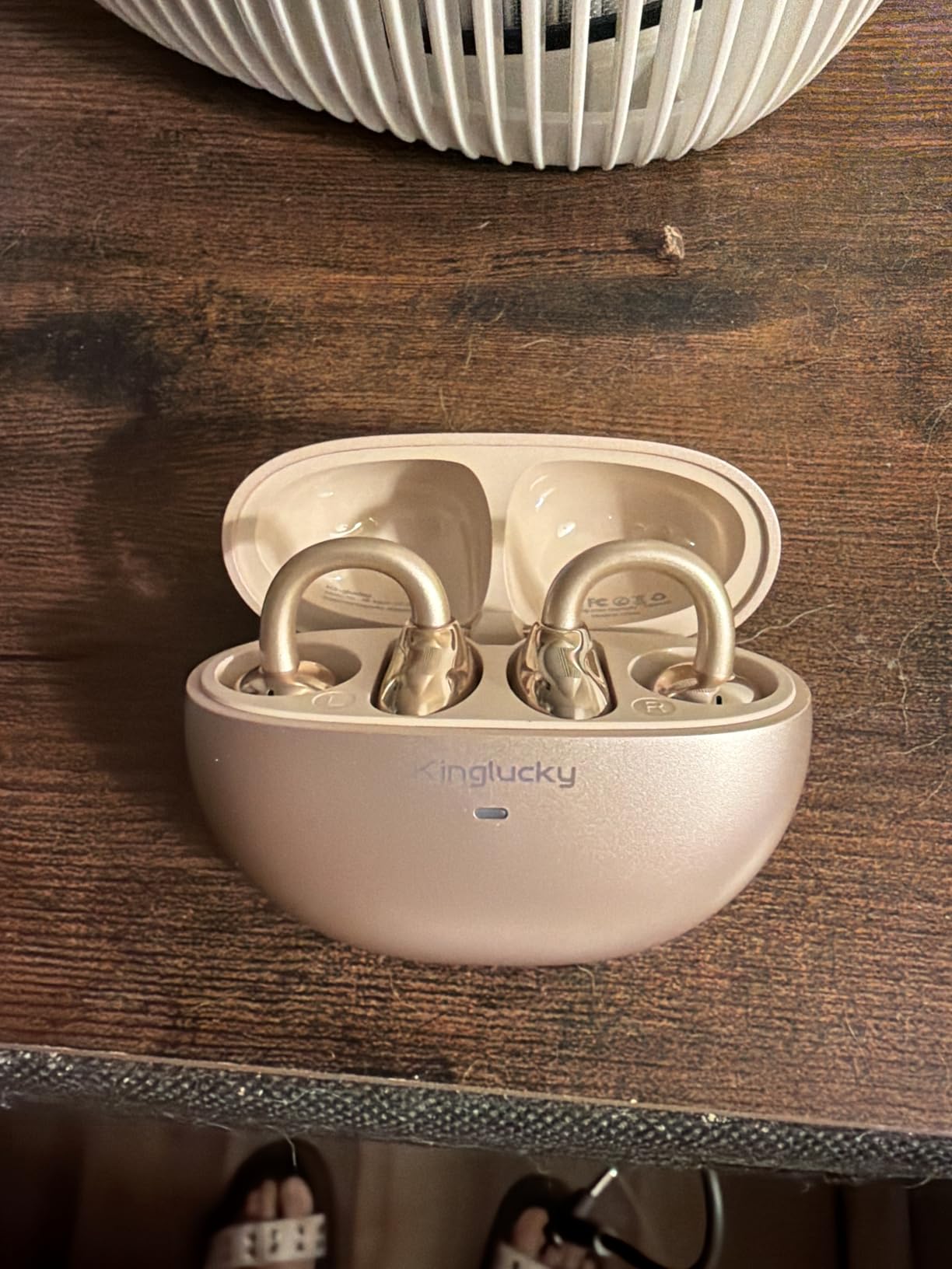 Kinglucky Upgraded Clip-On Earbuds Comfortable fit & Crystal-Clear Sound, 50H Playtime Open Ear Buds Bluetooth 6.0 Wireless Headphones for Women & Kids Ideal for Small Ears,Sports,Glasses Rose Gold customer photo 2
