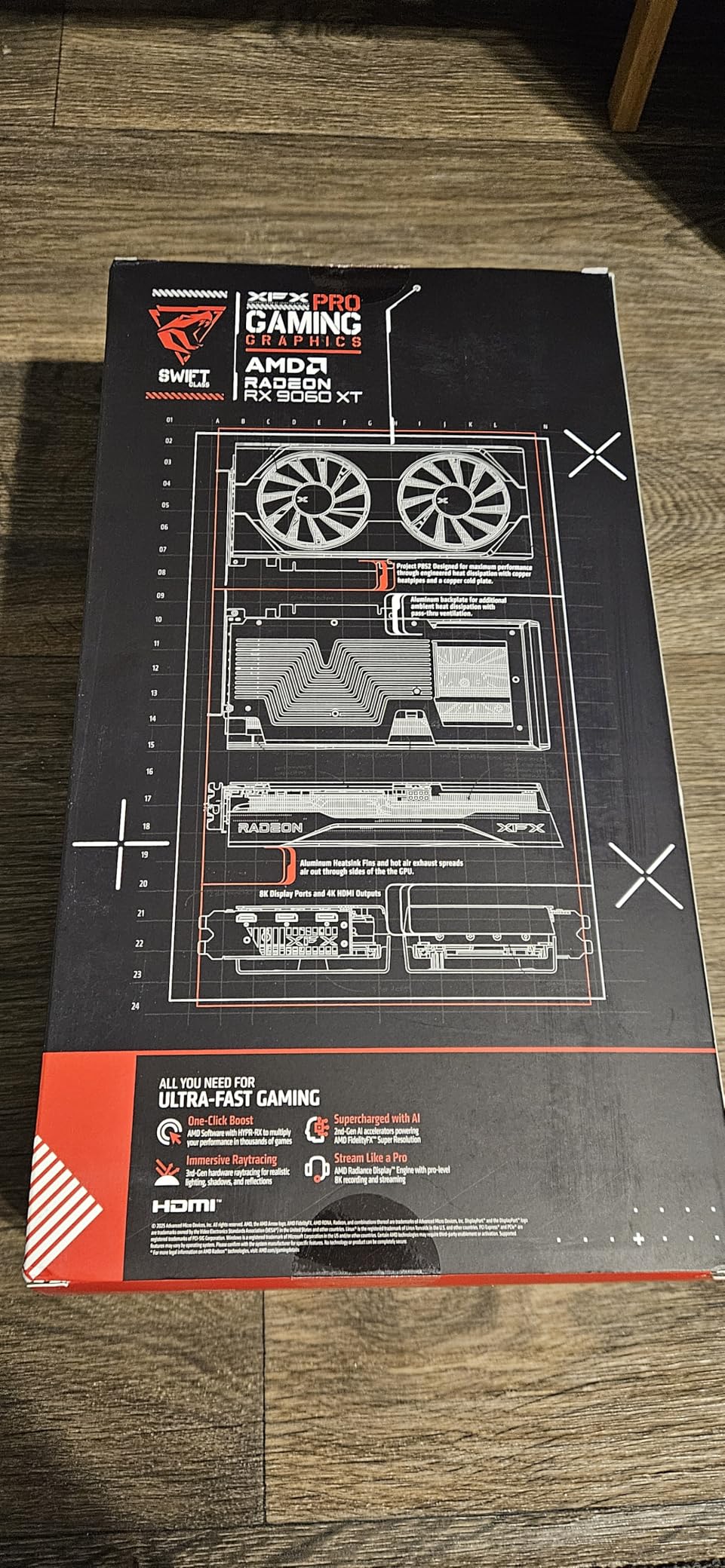 XFX Swift AMD Radeon RX 9060 XT OC Gaming Edition with 8GB GDDR6 HDMI 2xDP, AMD RDNA 4 RX 9060XT RX-96TSW8GBQ customer photo 2