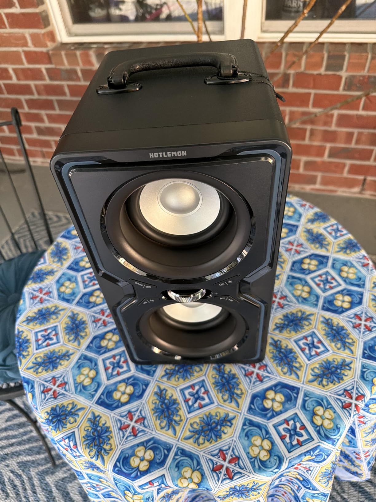 Hotlemon Large Bluetooth Speaker: 240W Peak Powerful Loud Sound with Deep Bass, 15H Playtime, Fast Charge, TWS, Portable Wireless Speakers for Outdoor, Party, Beach, Backyard, Home, Outside (Black) customer photo 2
