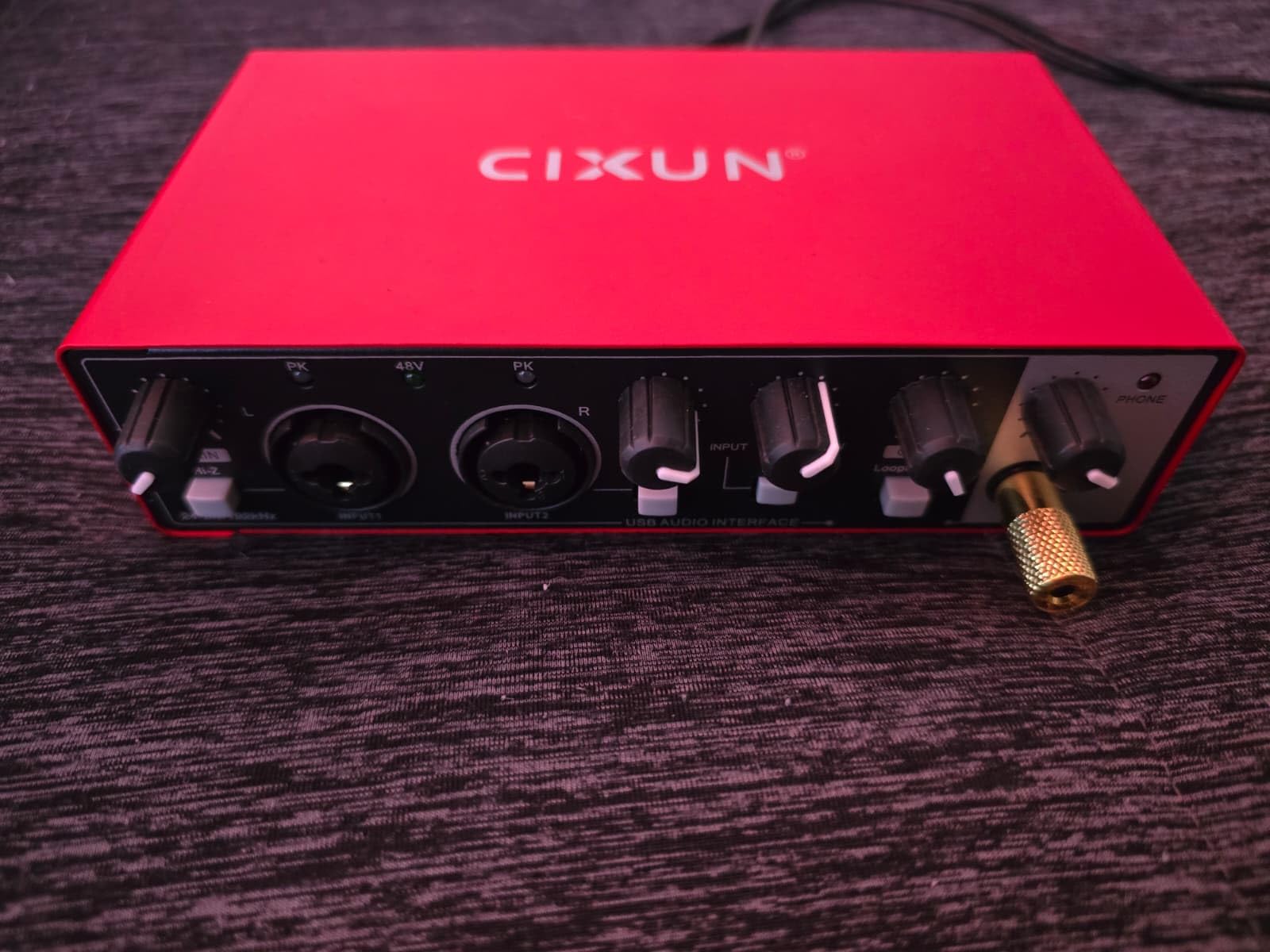 2x2 USB-C Audio Interface for PC/Mac Recording, 24-bit/192kHz, Dual TS/XLR Inputs, +48V Phantom Power, Studio/Podcast/Streaming (Matte Black) customer photo 2