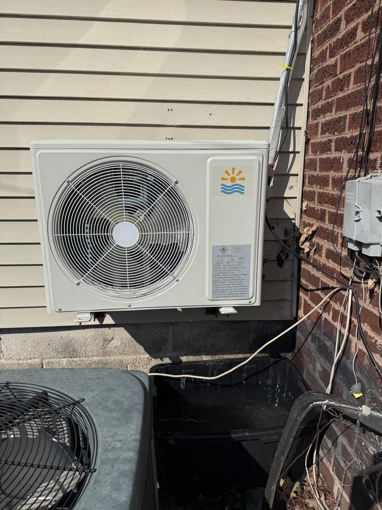 Mini Split AC/Heating System - 18000 BTU Mini Split AC Unit Inverter Heating and Cooling, 19 SEER2 230V Energy Efficient Ductless Air Conditioner Up to 1250sq.ft, Pre-charged System, Installation Kit customer photo 2