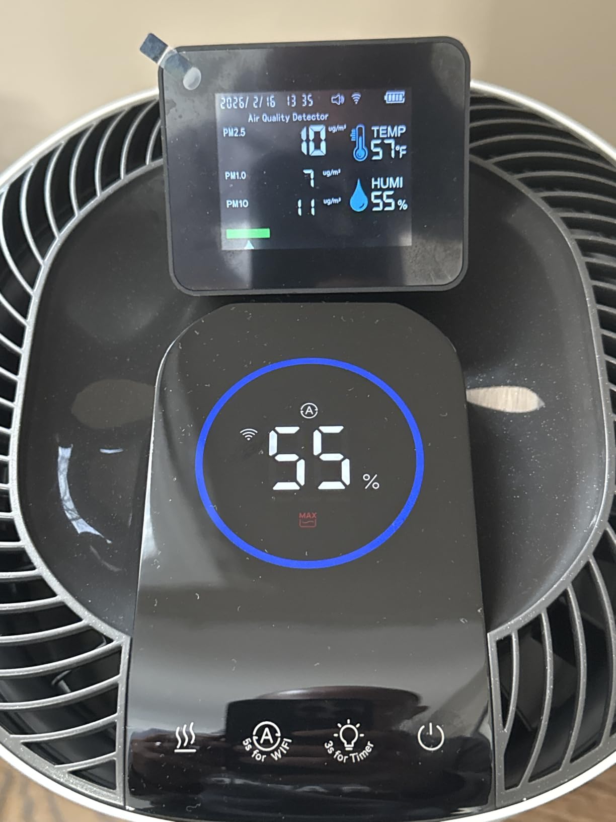 DREO Smart Evaporative Humidifier Large Room up to 1000ft², 800ml/h High Output Air Humidifiers for Bedroom, 10L, 50H Long Runtime with Precise Humidification for Plants, Home, Office, White, HHM774S customer photo 1