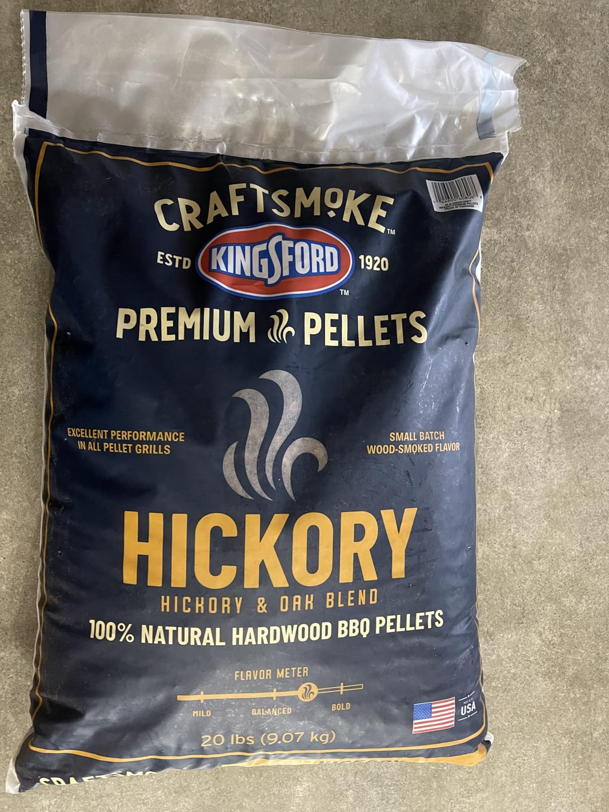 Kingsford Craftsmoke Premium Grilling Wood Pellets, Hickory BBQ Pellets for Grilling, 100% Natural Hardwood, 20 pounds customer photo 1