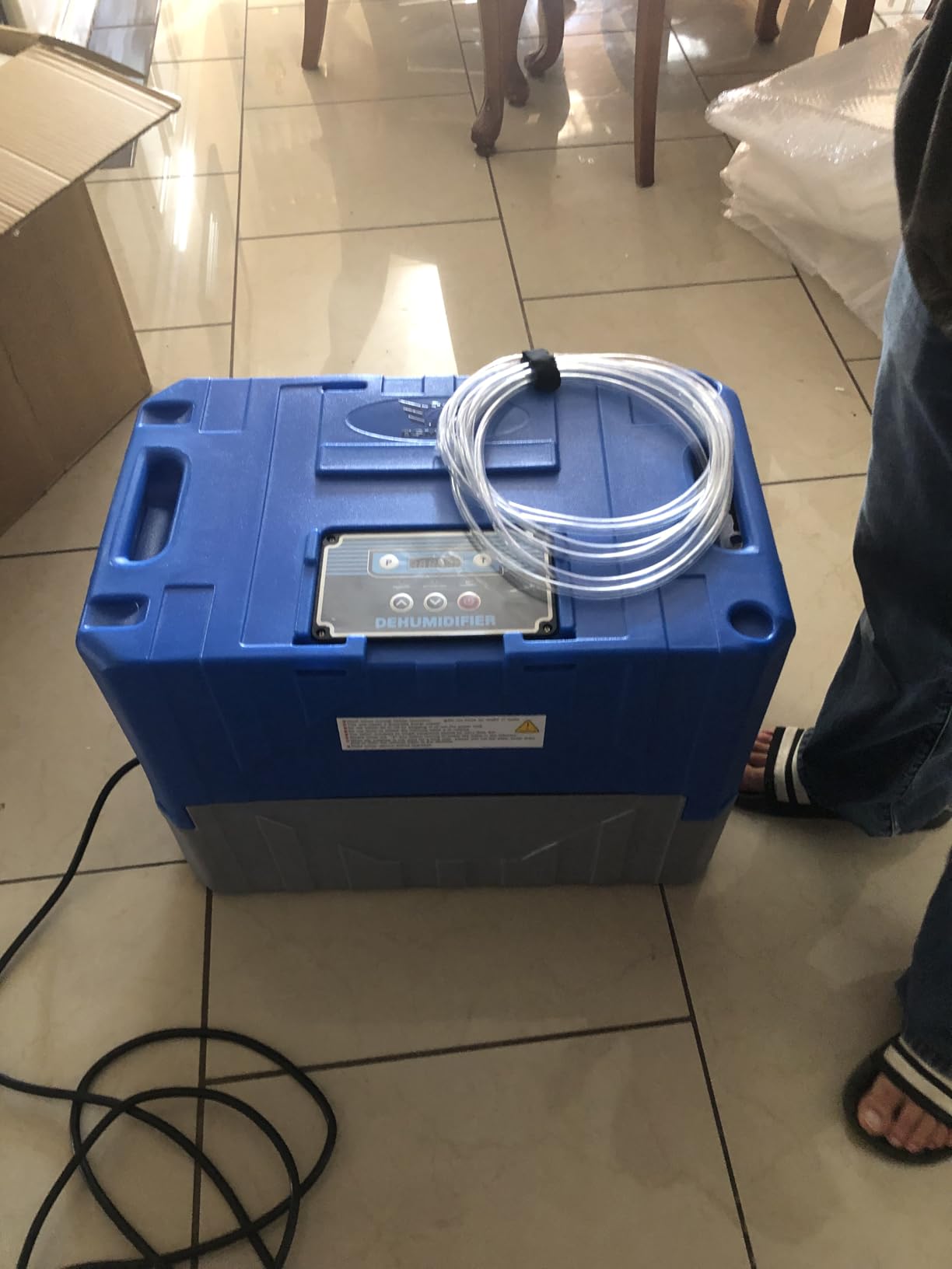 190Pints High Efficiency Commercial Dehumidifier for Basements-6000 Sq.Ft. Industrial Grade Dehumidifiers with Pump & Drain Hose for Crawl Spaces Water Damage Restoration-Auto Defrost, Memory Starting customer photo 2