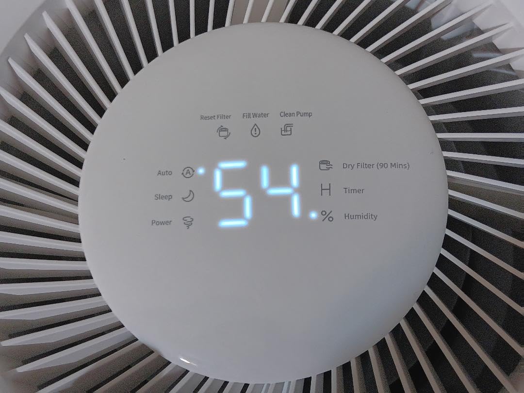 Mist-Free Evaporative Humidifier, No White Dust for Baby, AEOCKY 4.5L Humidifiers with Auto, Dry Filter, Self-Clean, Power & Sleep Mode, Timer for Bedroom, Home, Nursery customer photo 1