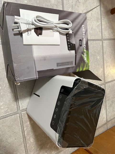 Dehumidifier,75 OZ Water Tank (500 sq.ft) Dehumidifiers for Home,Quiet Dehumidifier for Bathroom Bedroom Basement RV with 12H Timer,Auto Shut Off,7 Colors LED Light,Sleep Modes(2200ML) customer photo 2