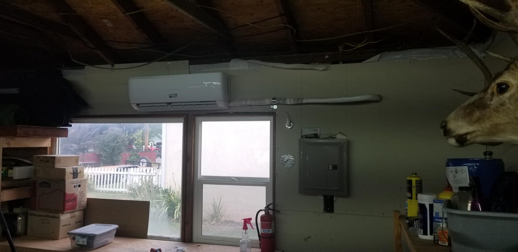 COSTWAY 18000 BTU Mini Split Air Conditioner & Heater, 19 SEER2 208-230V Energy Efficient Inverter Wall-Mounted AC Unit w/Heat Pump & Full Installation Kit, Cools Rooms up to 1250 Sq. Ft. customer photo 1