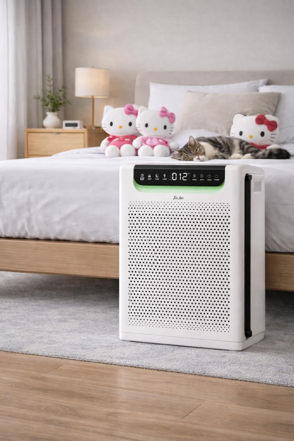 Air Purifiers for Home Large Room, Cover Up to 2600 Ft² with Washable Filters, Powerful Turbo Mode, PM2.5 Air Quality Display, 22dB Sleep Mode, Air Cleaner for Pets Hair, Smoke, Odors, HAP607, White customer photo 1
