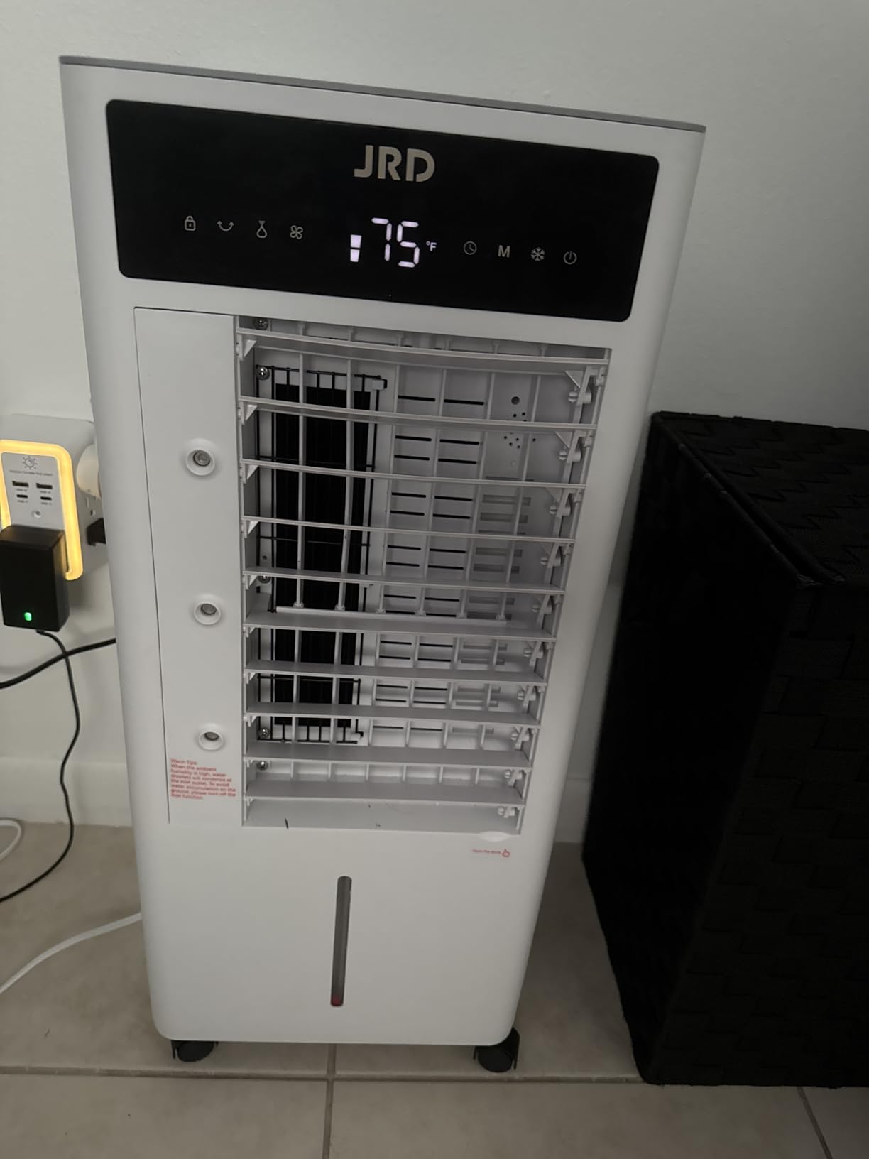 JRD 3-IN-1 Evaporative Air Cooler, 80° Oscillation Air Cooler with 3 Speeds, 4 Modes, 12H Timer, 2.4Gal Tank, Remote, Portable Swamp Cooler for Bedroom Home Office Garage customer photo 1