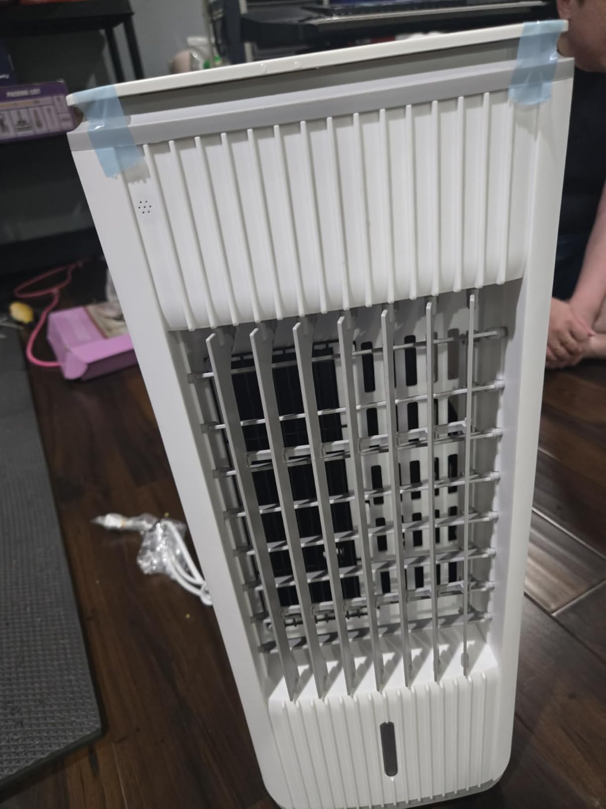 Windowless Portable Air Conditioner, 3-In-1 Evaporative Air Cooler for Room No Window Needed, 4 Ice Packs, 7H Timer, 70° Oscillation Swamp Cooler Fan, Ventless Portable Ac Unit for Office White customer photo 2