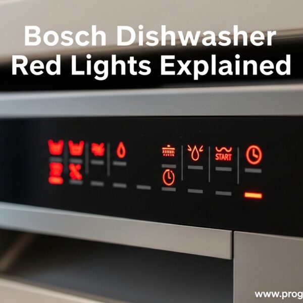 Bosch Dishwasher Red Lights Explained