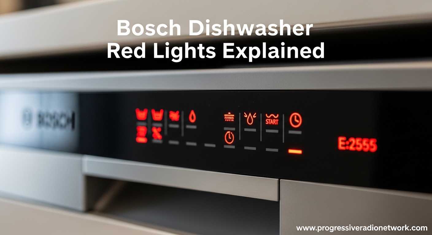 Bosch Dishwasher Red Lights Explained