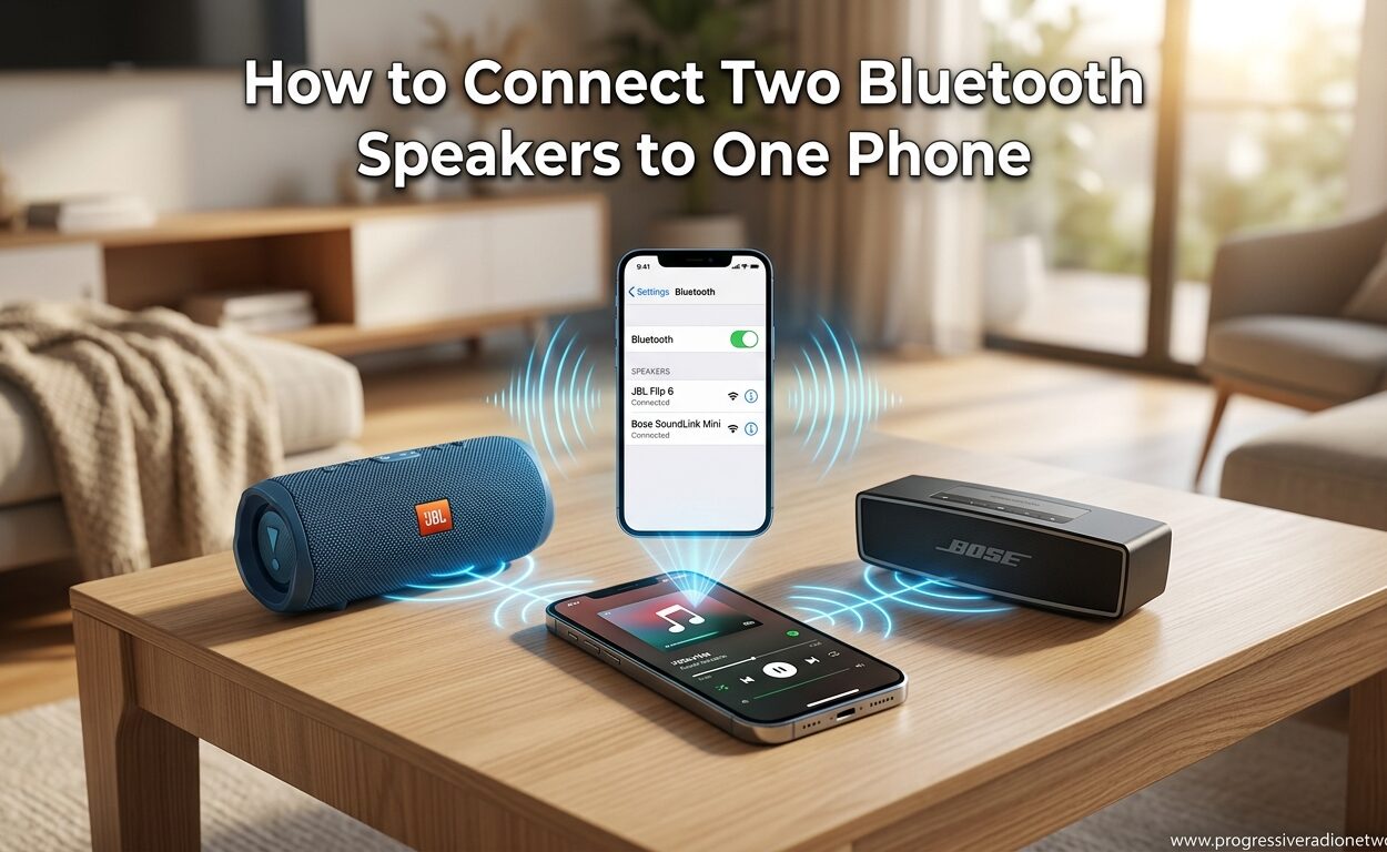 How to Connect Two Bluetooth Speakers to One Phone