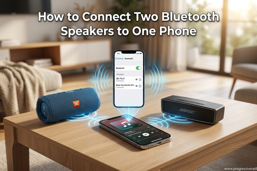 How to Connect Two Bluetooth Speakers to One Phone