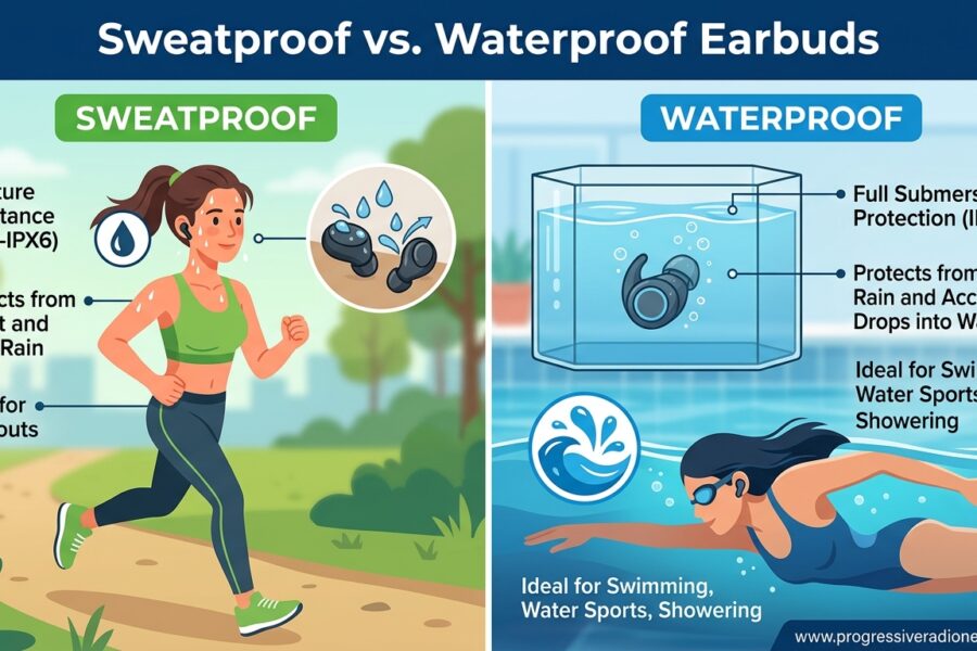 Sweatproof vs. Waterproof Earbuds