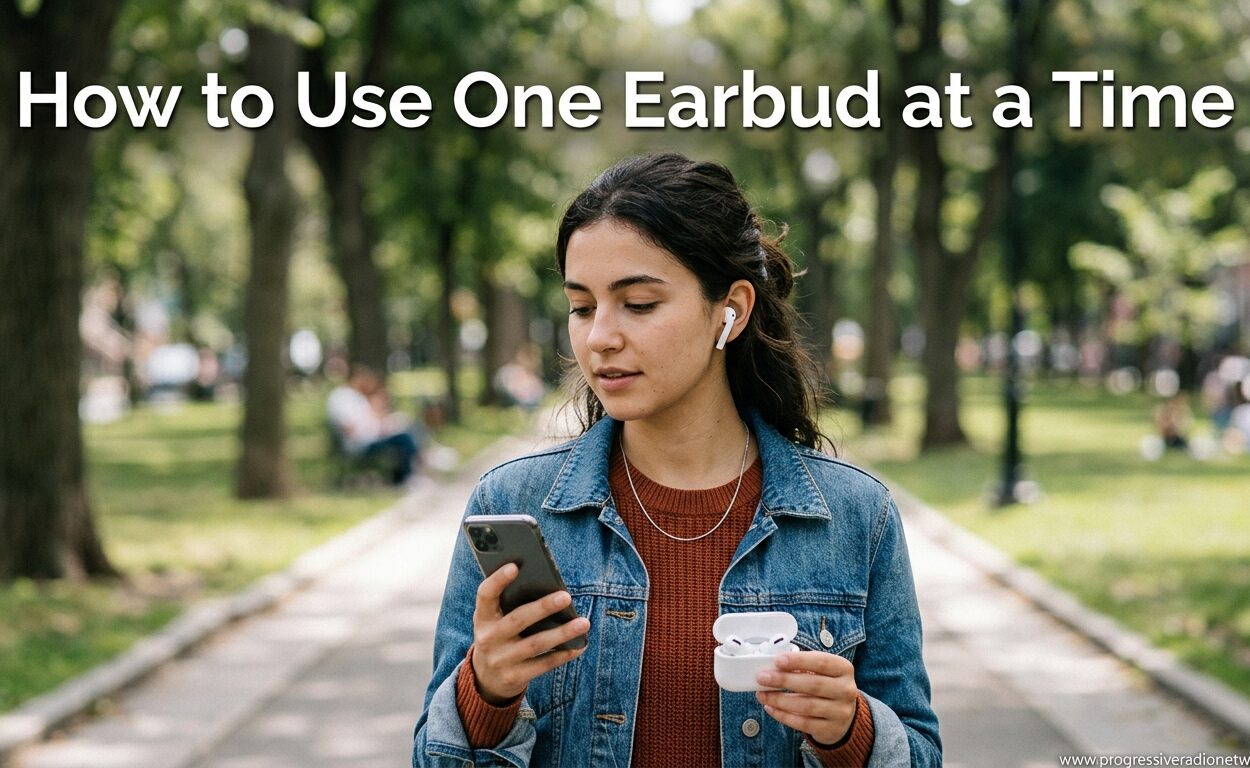 How to Use One Earbud at a Time