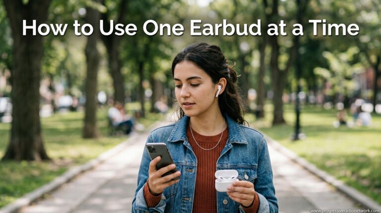 How to Use One Earbud at a Time