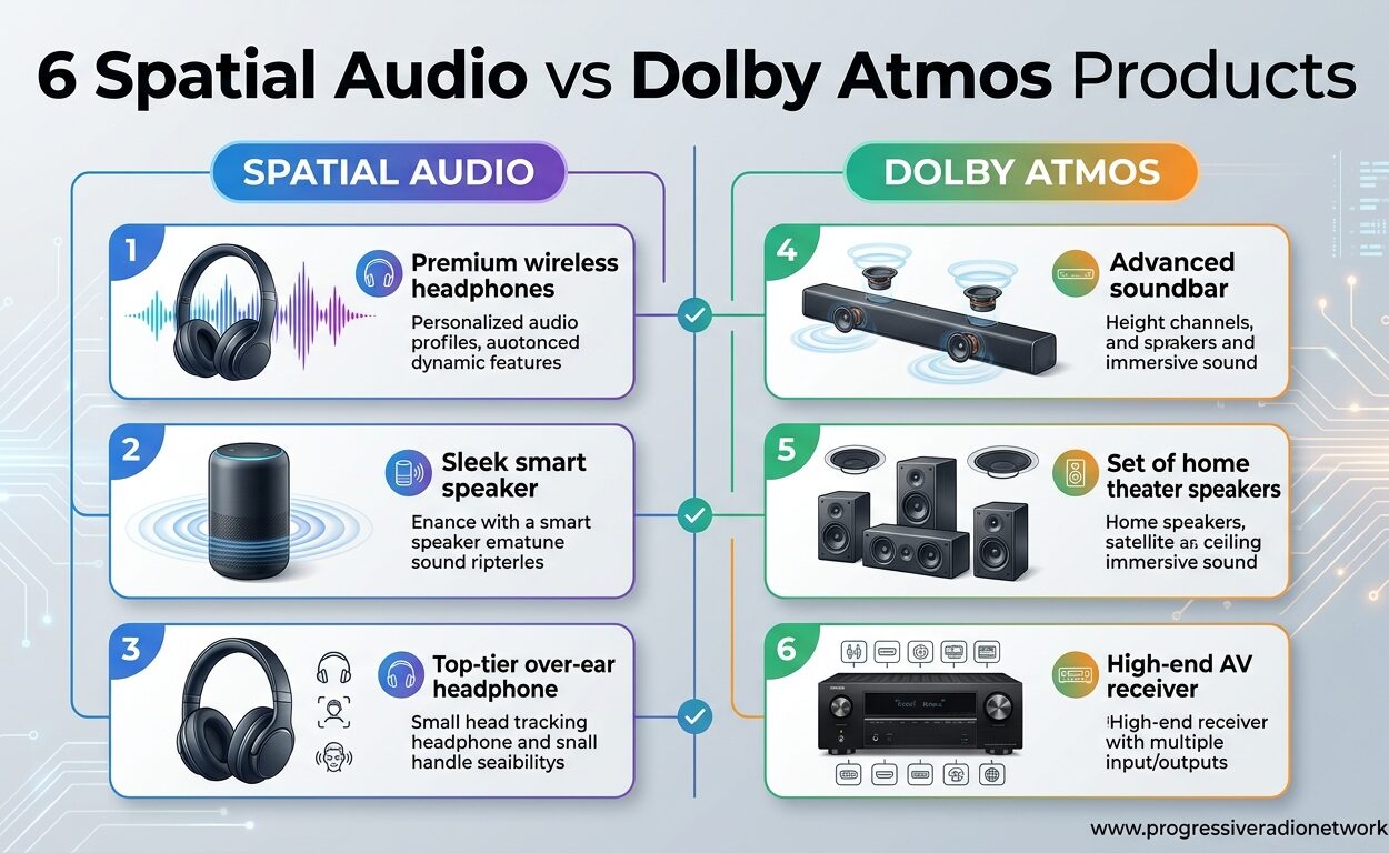 Spatial Audio vs Dolby Atmos Products