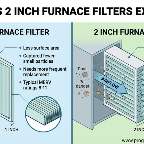 1 Inch vs 2 Inch Furnace Filters Explained