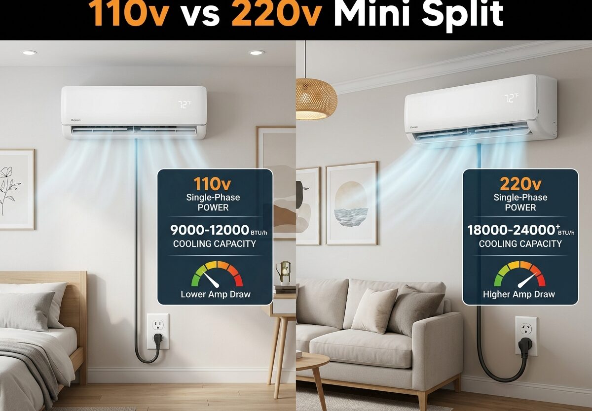 110v vs 220v Mini Split