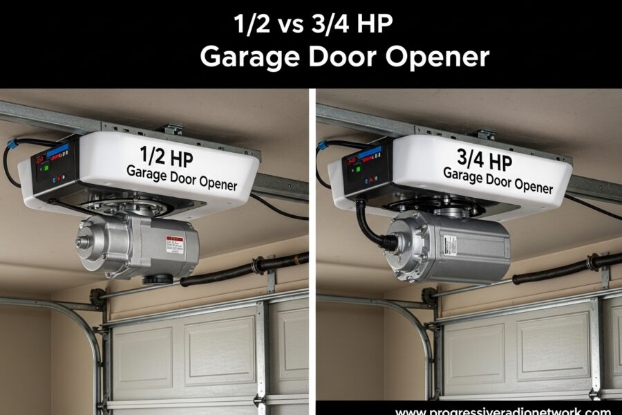 12 vs 34 HP Garage Door Opener