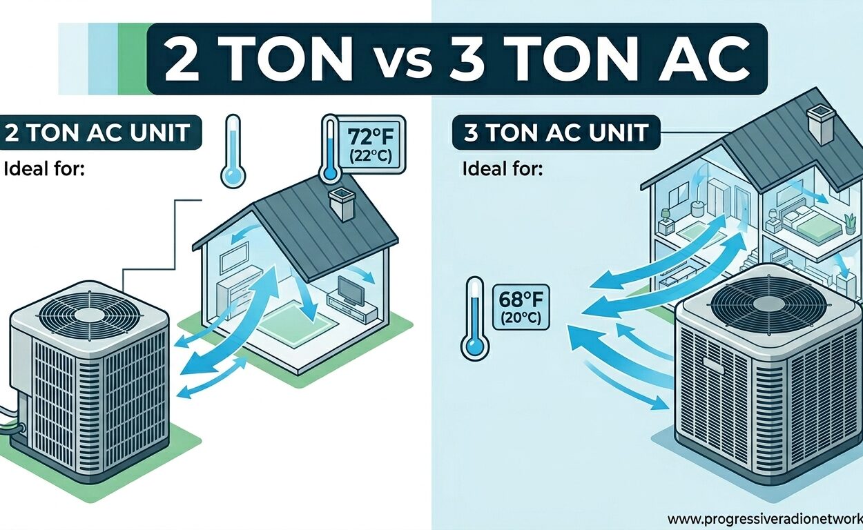 2 Ton vs 3 Ton AC