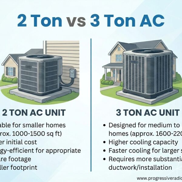 2 Ton vs 3 Ton AC