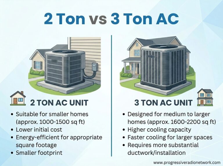 2 Ton vs 3 Ton AC