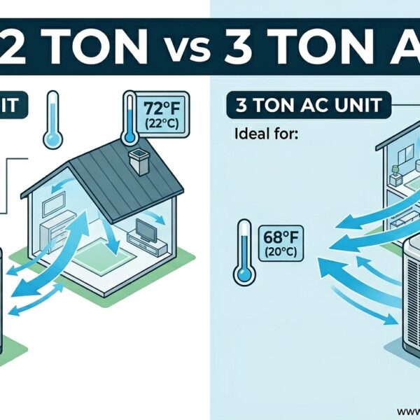 2 Ton vs 3 Ton AC
