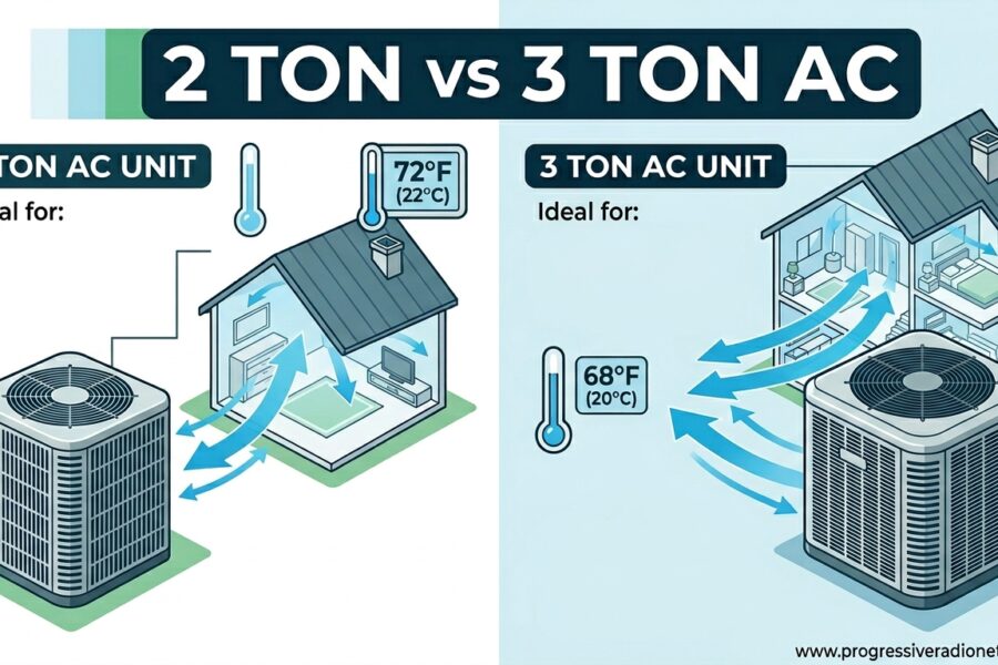 2 Ton vs 3 Ton AC