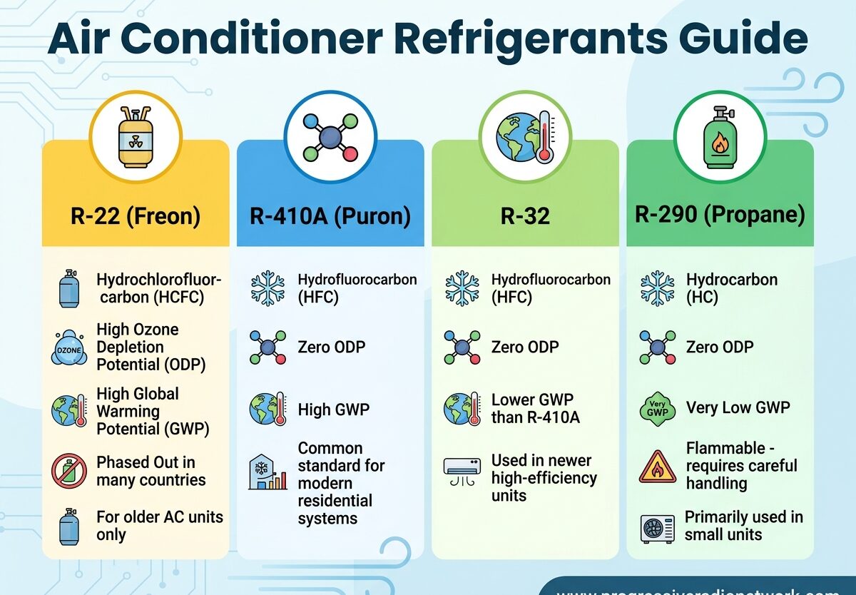 Air Conditioner Refrigerants Guide