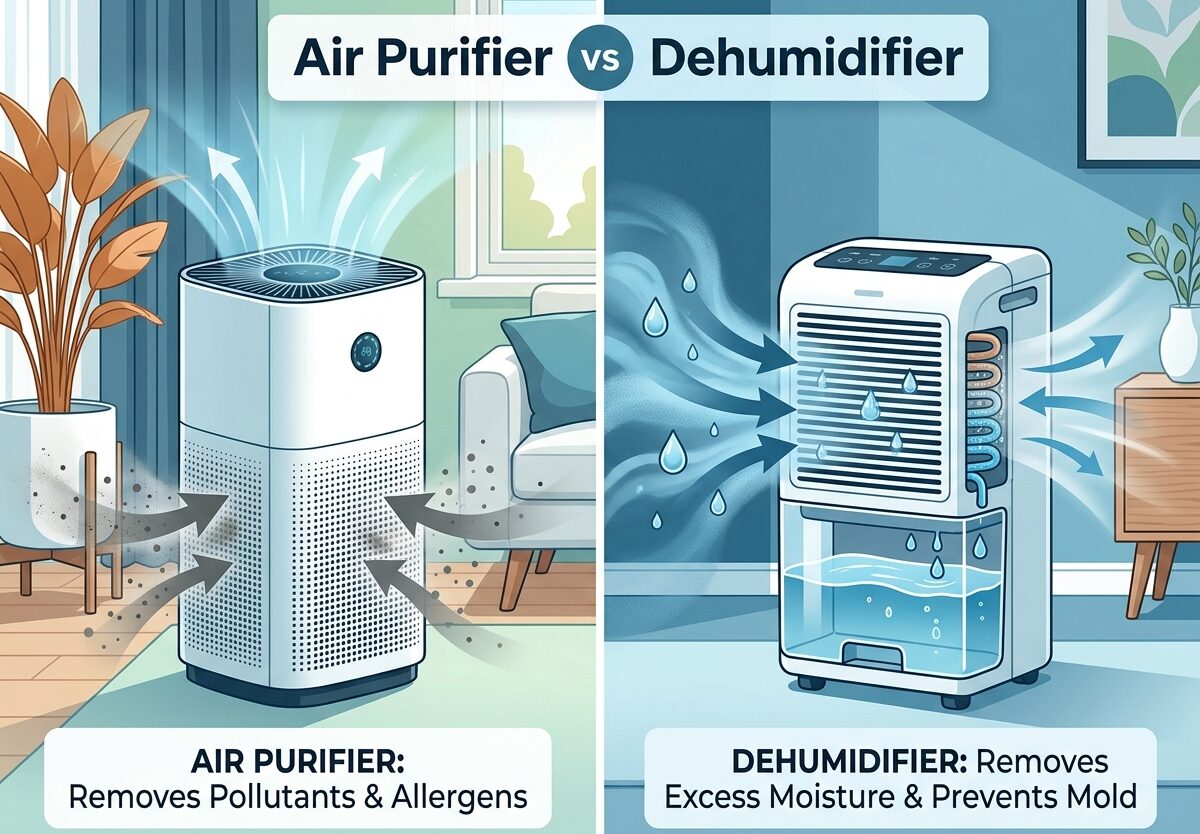 Air Purifier vs Dehumidifier