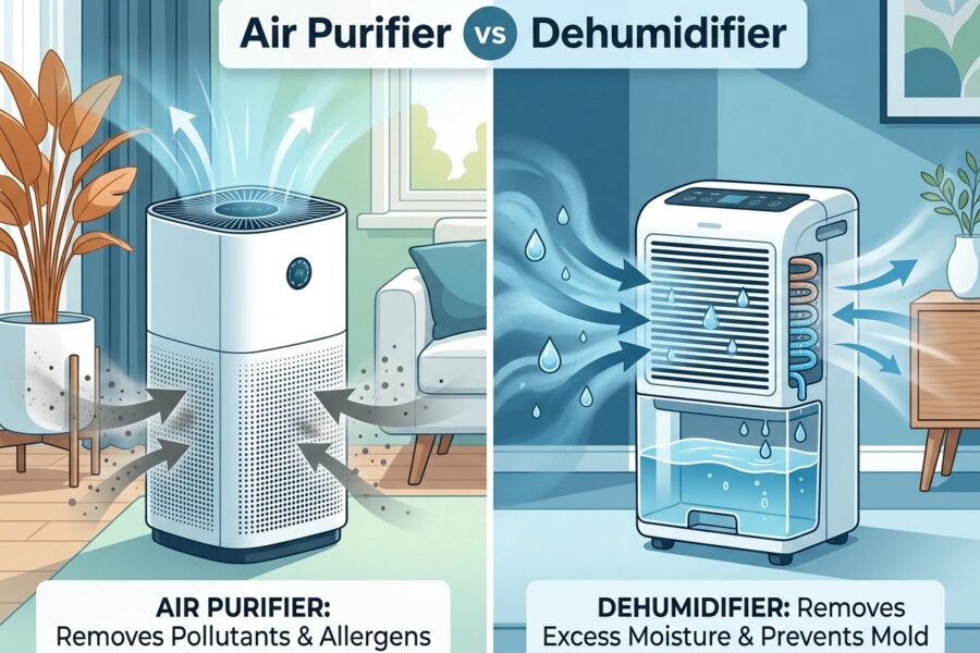 Air Purifier vs Dehumidifier