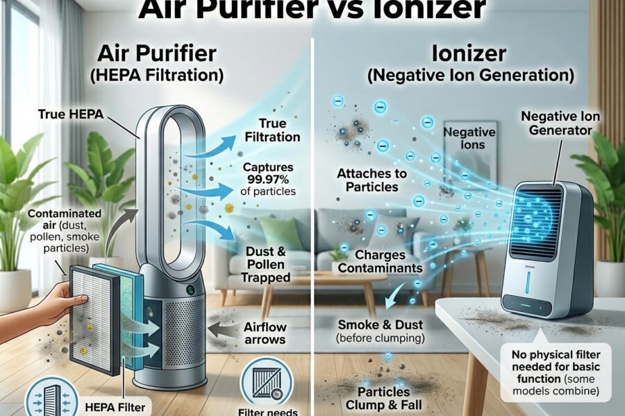 Air Purifier vs Ionizer