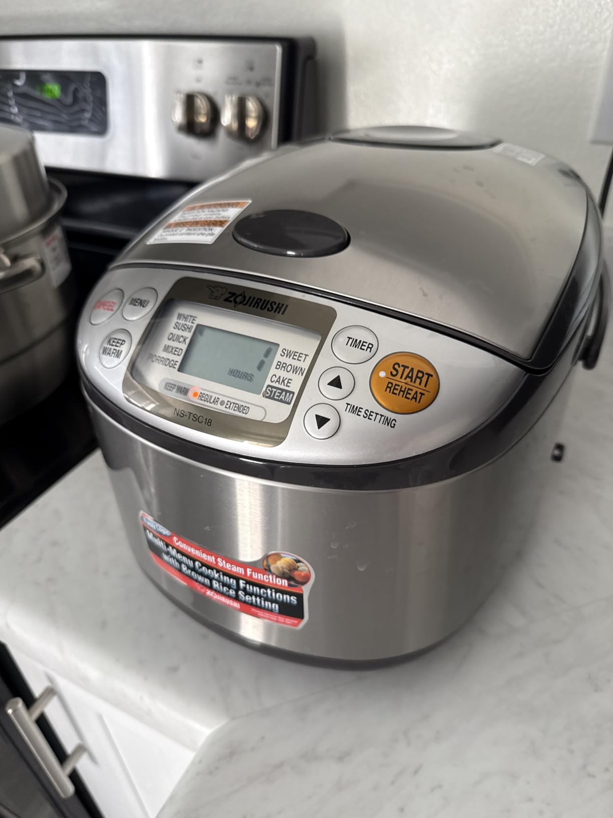 Zojirushi NS-TSC10 5-1/2-Cup (Uncooked) Micom Rice Cooker and Warmer, 1.0-Liter customer photo 1