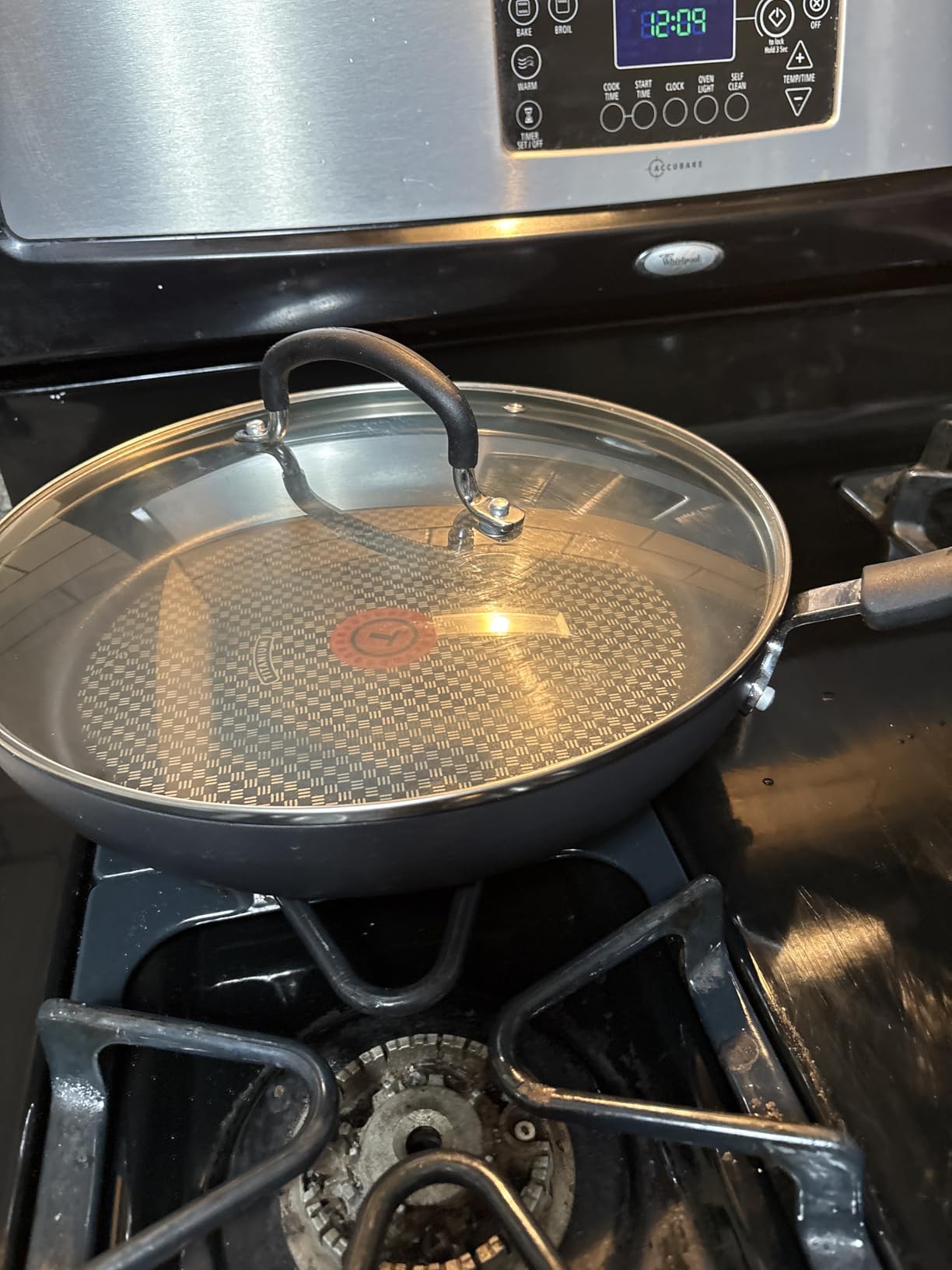 T-Fal Ultimate Hard Anodized Nonstick Fry Pan With Lid 12 Inch, Oven Broiler Safe 400F, Lid Safe 350F, Cookware, Pots and Pans, Kitchen Frying Pans, Skillets, Home, Dishwasher Safe, Onyx customer photo 1