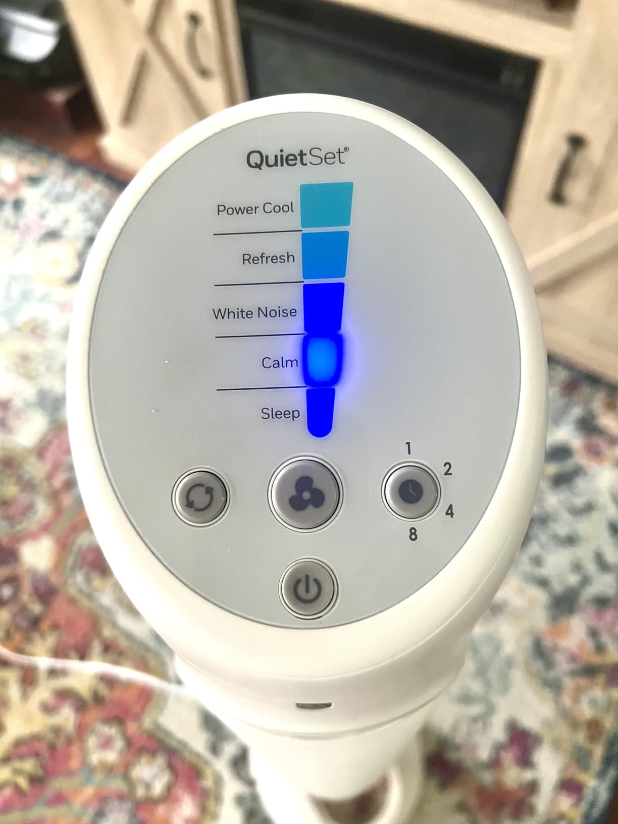 Honeywell QuietSet Whole Room Oscillating Tower Fan with Remote, White, HYF260 customer photo 1